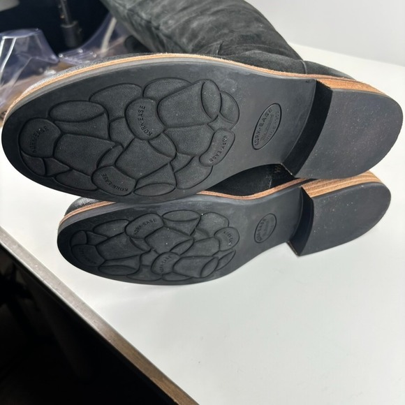 Kork-Ease Addison Women's US 9M Black Distressed Suede Over-The-Knee Riding Boot - Picture 7 of 16